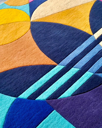 Adidas Multicolor Premium Round Rug