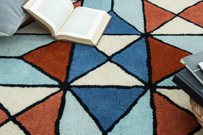 Geometric Block Handmade Rug