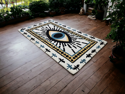 Evil Eye Premium Rug (3 x 5 Feet)