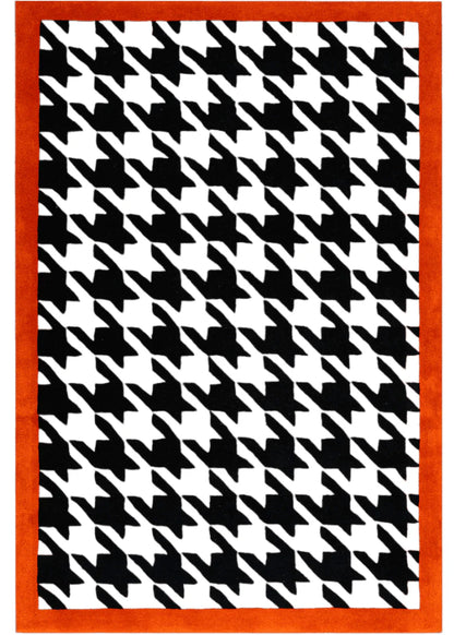 Houndstooth Pattern Handmade Premium Rug