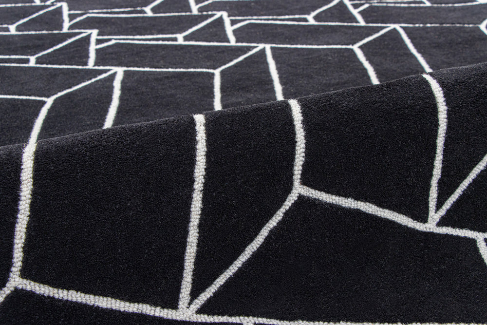 Block Formation Handmade Rug
