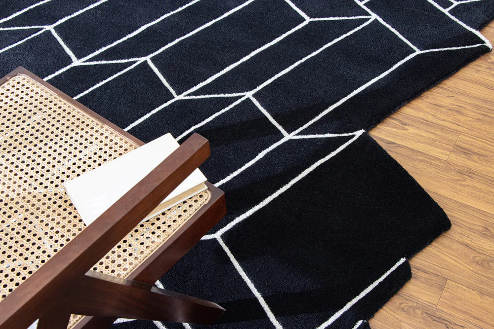Block Formation Handmade Rug