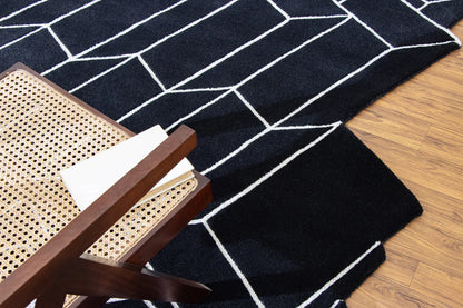 Block Formation Handmade Rug