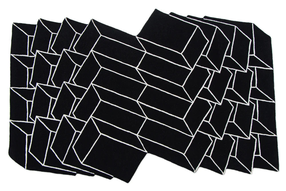 Block Formation Handmade Rug