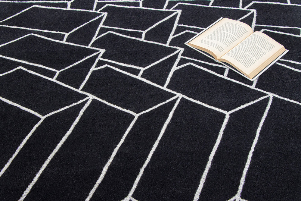 Block Formation Handmade Rug