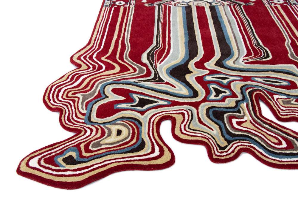 Melting Persian Premium Red Handmade Area Rug