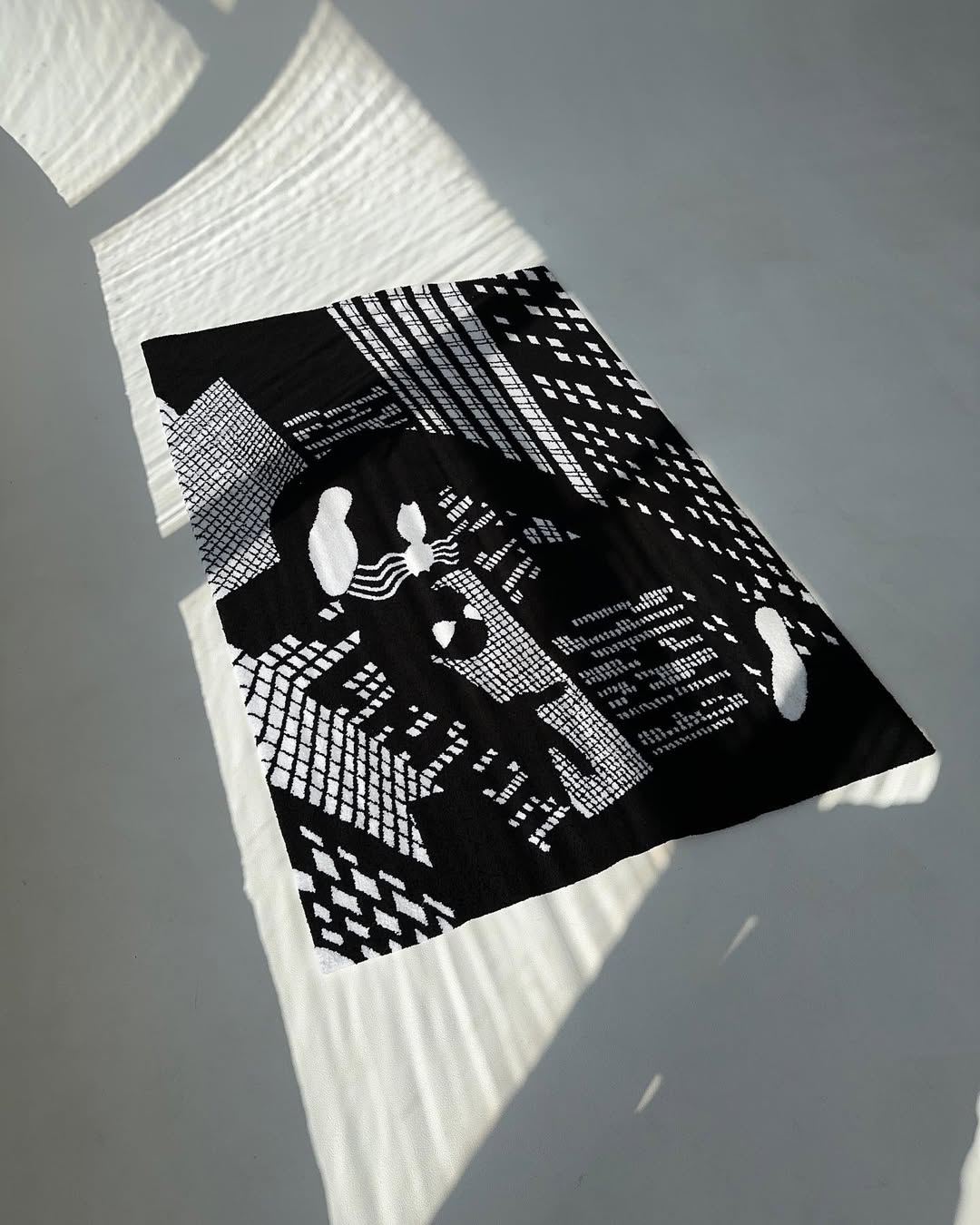 Black and White Spider-Man Rug
