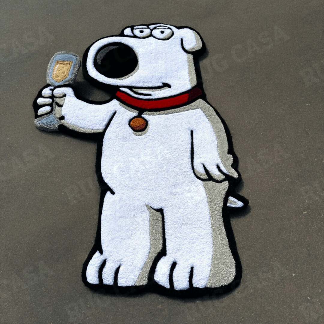 Family Guy Brian Dog Handmade Rug