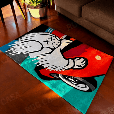KAWS Driving Handmade Area Rug