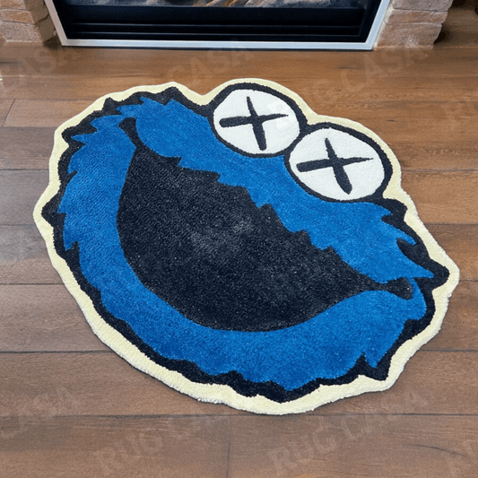 Cookie Monster Handmade Rug