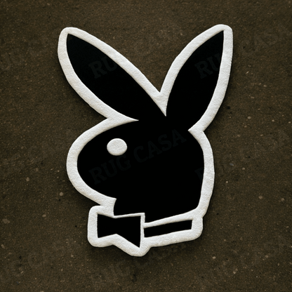 Playboy Rabbit Inspired Handmade Rug