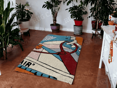 Off-White x Air Jordan 1 UNC Area rug