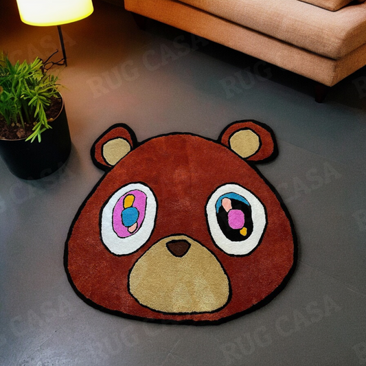 Graduation Bear Kanye West Handmade Rug