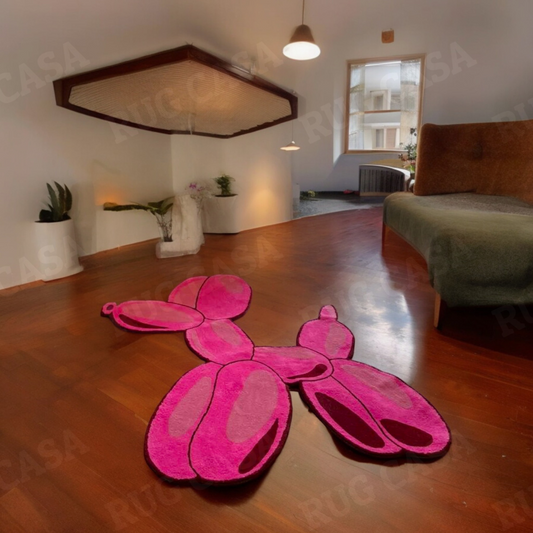 Balloon Dog Handmade Rug