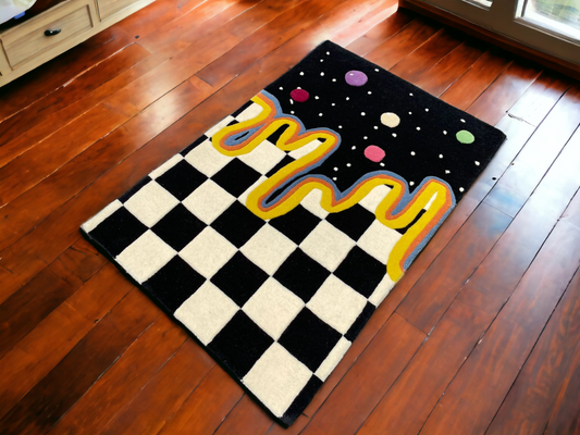 Starry Checkered Rug