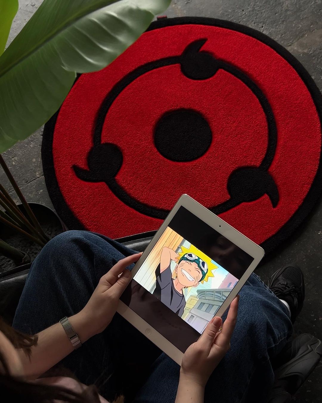 Sharingan Naruto Handmade Rug