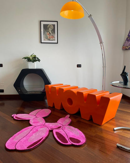 Balloon Dog Handmade Rug