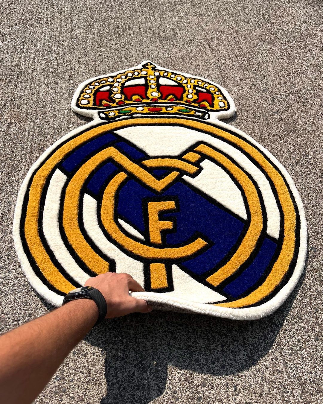 Real Madrid Football Club Logo Rug