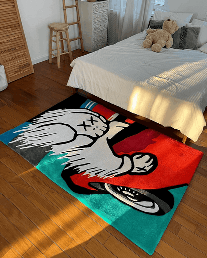 KAWS Driving Handmade Area Rug