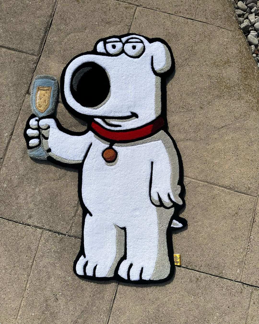 Family Guy Brian Dog Handmade Rug