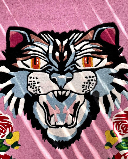 Tiger Pink Premium Area Rug