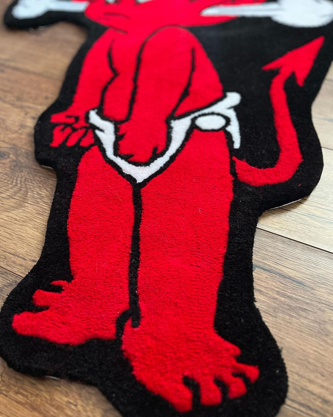 Hot Stuff the Little Devil Handmade Rug