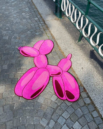 Balloon Dog Handmade Rug