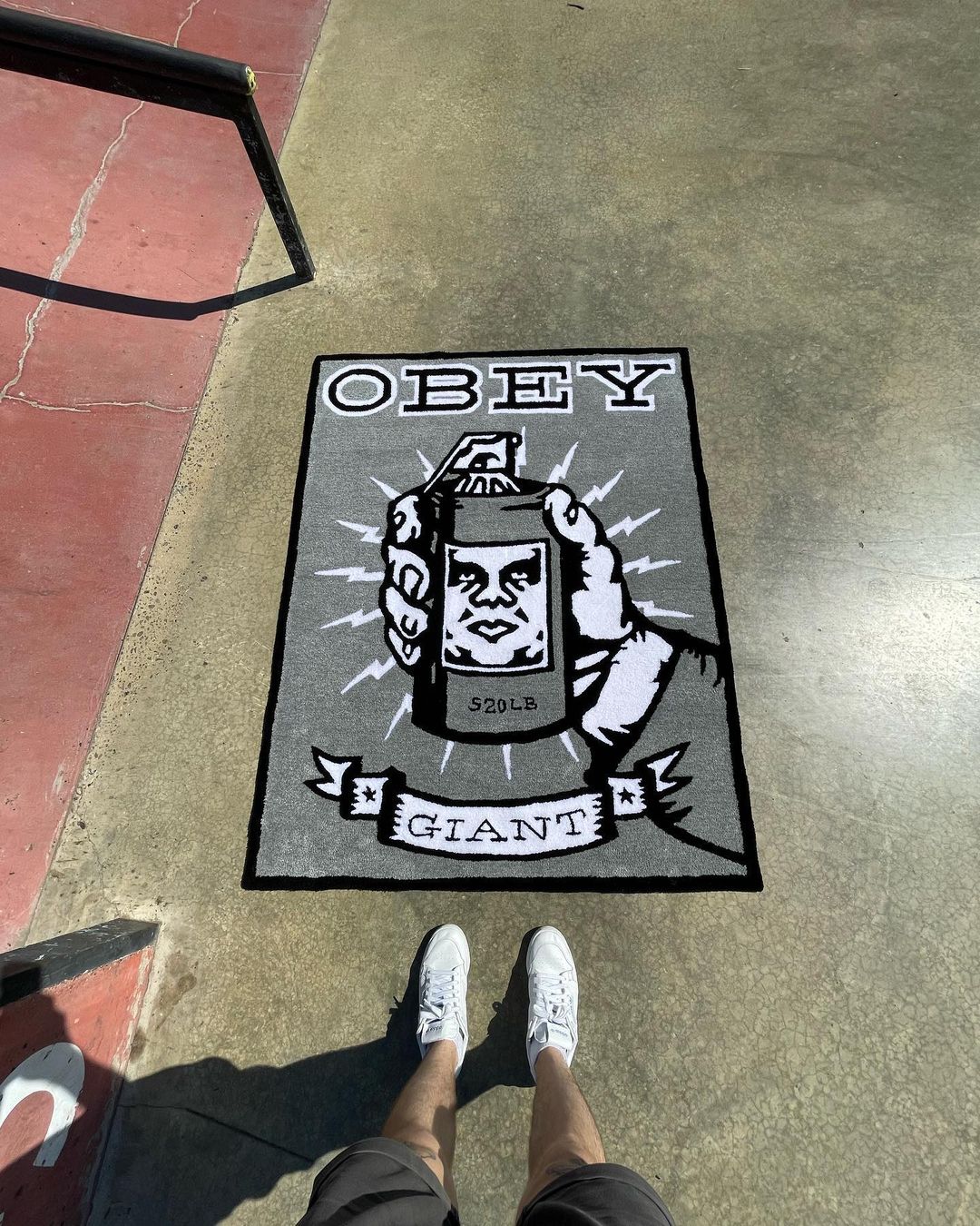 Obey Theme Handmade Area Rug