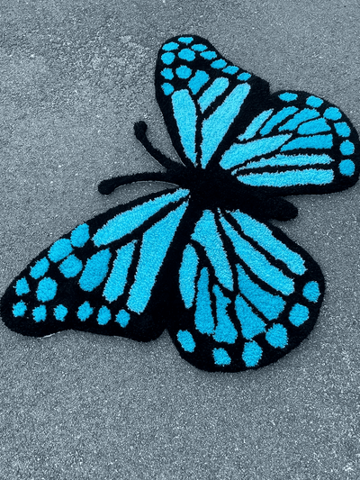 Vibrant Butterfly Rug