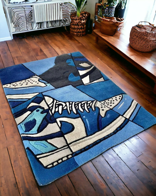 AJ Sneakerhead Handmade Area Rug