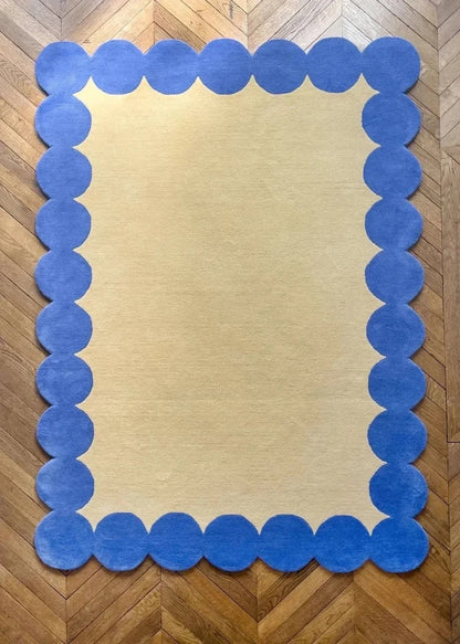 Curve Border Handmade Rug