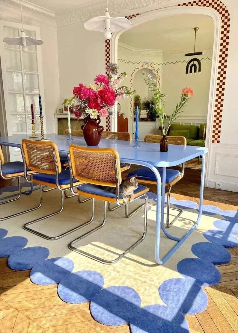 Curve Border Handmade Rug