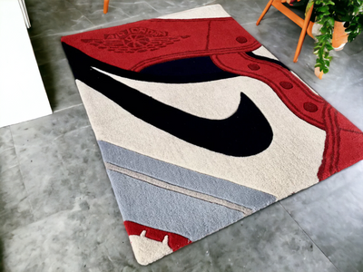 Air Jordan 1 Red Inspired Rug