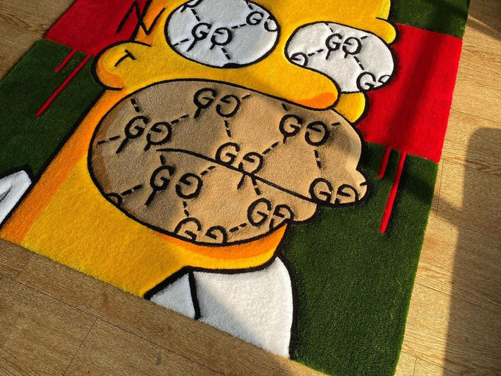 Simpson x Gucci Inspired Handmade Area Rug