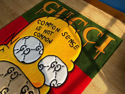 Simpson x Gucci Inspired Handmade Area Rug