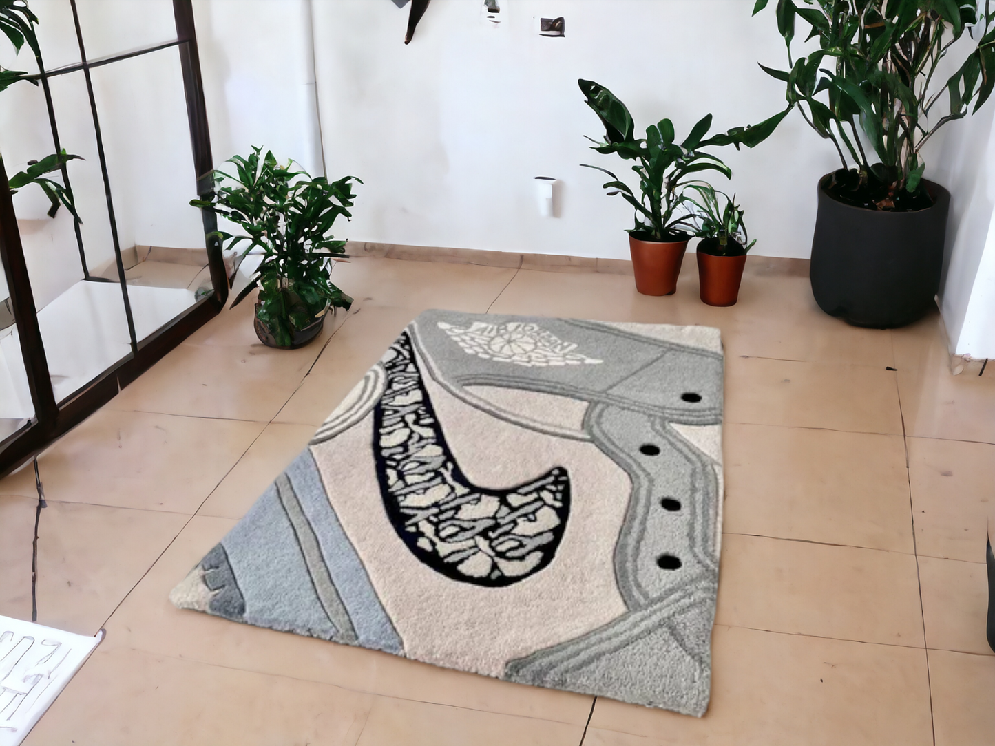 Air Jordan 1 x Dior Inspired Handmade Rug