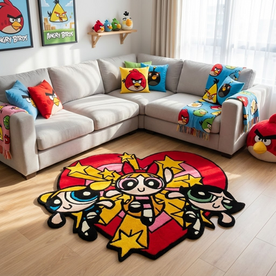 Angry Birds Inspired Rug