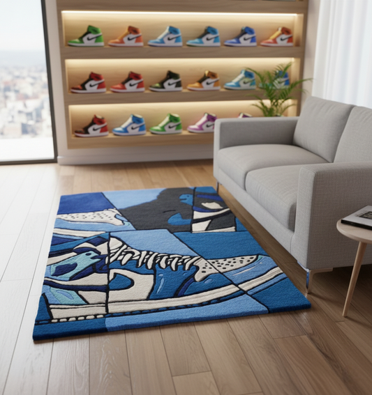 Sneaker-Themed Rug