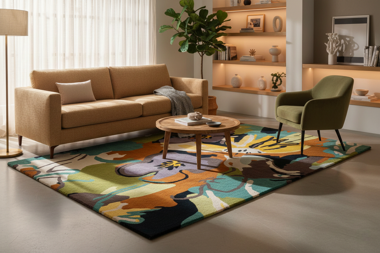 Floral Blossom Handmade Rug